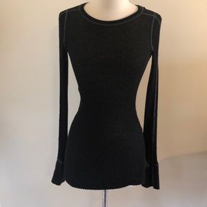 NWOT | Free People | Dark Blue Stretch Top (Long)